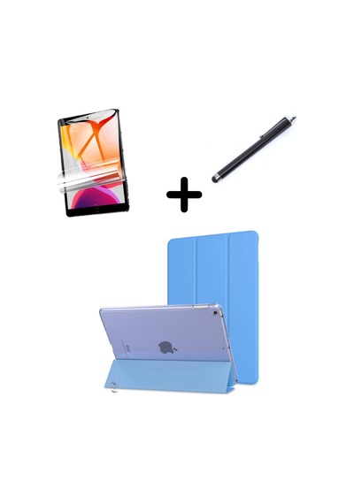 Apple Uyumlu iPad Mini 1 2 3 Kılıf Set PU Deri Smart Tablet Kilifi Ekran Koruyucu + Kalem