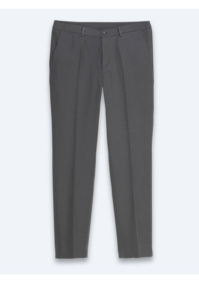 Kip Haki Çizgili Modern Fit Takım Elbise