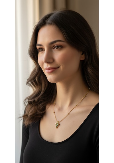 Artepieza Altın Renk Kararmaz Paslanmaz Top Zincir Estetik Kalpli Çelik Kolye-lovepoint Gold Renk Çelik Kolye altın Artepieza Altın Renk Kararmaz Paslanmaz Top Zincir Estetik Kalpli Çelik Kolye-lovepoint Gold Renk Çelik Kolye altın
