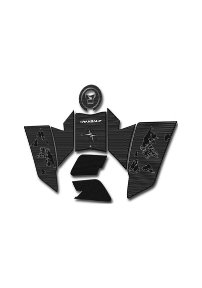 Hades Honda Transalp Xl750 2023 Uyumlu Tank Pad Seti Depo Koruma Siyah