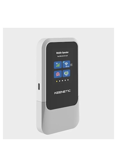 Keenetic Roamer 5g Wi-fi 6 Hotspot Taşınabilir 4000mah 30 Cihaz 2,4 İnç Lcd Ekran Nanosım Usb Type-c Kn-5210