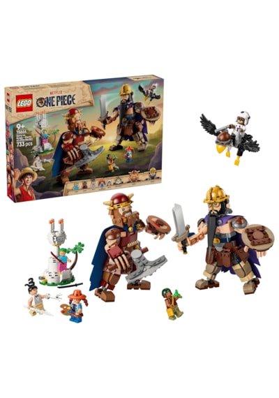LEGO® ONE PIECE Dorry, Brogy’ye Karşı – Little Garden Devleri 75644 - 9+ için Figür İçeren Yaratıcı Oyuncak Yapım Seti (733 Parça)