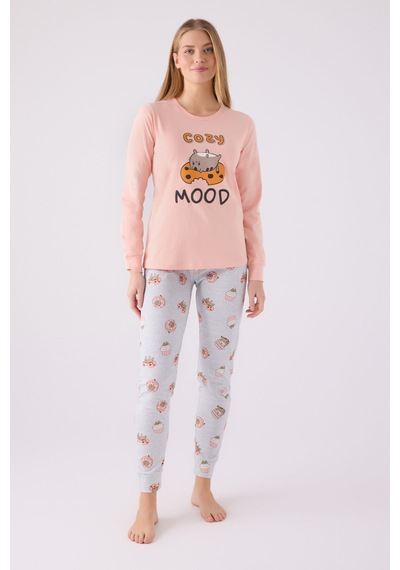 Rolypoly Kadın Turuncu Pijama Takımı Turuncu