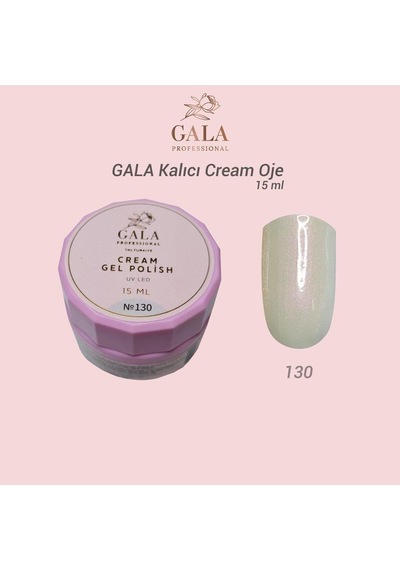 Gala Cream Kalıcı Oje 15 Ml No:130