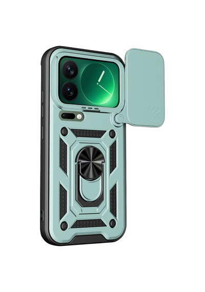 Newface - 64 - Xiaomi Mi 17 Pro Max Pars Lens Yüzüklü Silikon - Muratech - - Yeşil