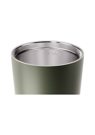 Made By Fressko Grande Boy Paslanmaz Çelik Çift Duvar Yeniden Kullanılabilir Kahve Bardağı, Termos, Yalıtımlı Termal Kupa, 475 Ml Khaki - Haki