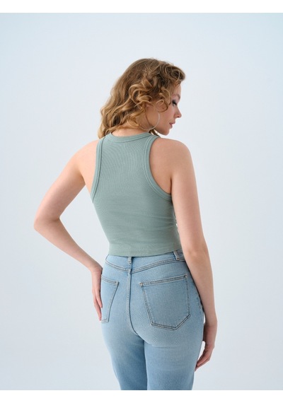 Fitted Kadın Atlet Yeşil