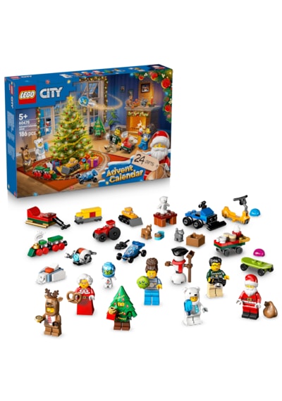 LEGO® City 2025 Yılbaşı Takvimi 60475 - 5 Yaş ve Üzeri Çocuklar için Yılbaşına Geri Sayım Yapan Yaratıcı Oyuncak Yapım Seti