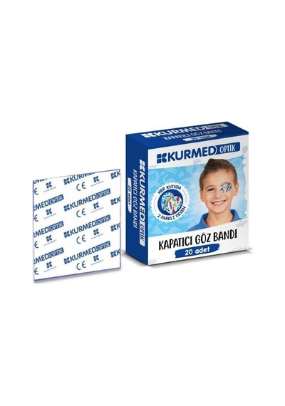 Kurmed Optik Kapatıcı Göz Bandı - 20 Adet Erkek