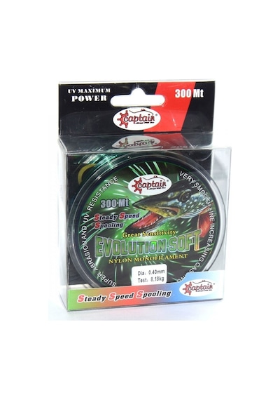 Captain Evolution Soft 300mt Monofilament Misina Yeşil 0.40 mm