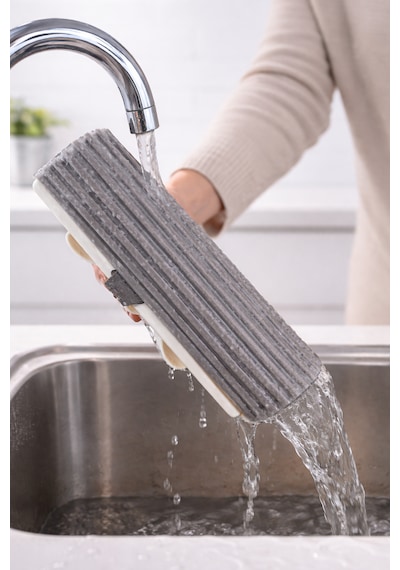 Kendinden Sıkmalı Kelebek Mop Yedek Süngeri Yedek Mop Başlığı Yumuşak