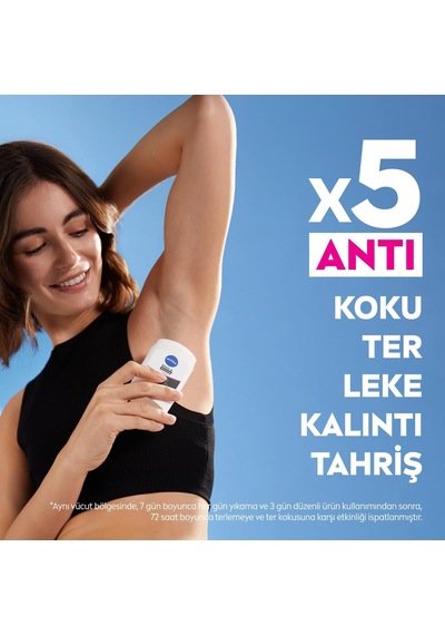 Kadın Stick Deodorant Black&white Invisible Clear 50ml, 72 Saat Anti-perspirant Koruma, X3 Adet