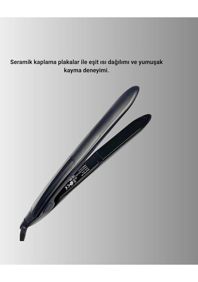 Profesyonel 2025 Saç Düzleştirici Isı Ayarlı Titanyum Seramik Plakalı A Kalite Orijinal