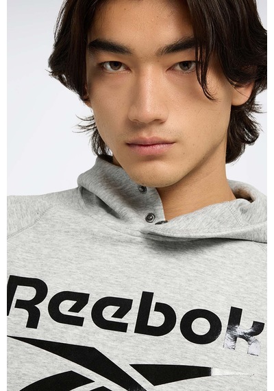 Reebok Overhead Hoody Fleece Gri Erkek Sweatshirt 000000000102237940