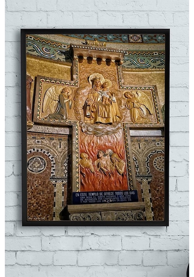 Pster11699 Kilise Duvar Görseli Çerçeveli Tablo 30 X 40cm