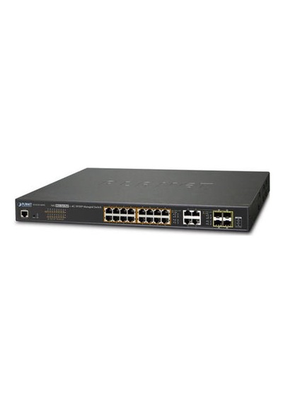 Planet Pl-gs-4210-16p4c 16 Port Gigabit Poe+ 4 Port Sfp+ 220w Websmart Switch