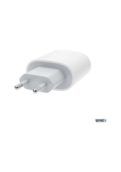 Winex Pd20W Quick Charger Type­-C Kablolu Şarj Aleti Set Beyaz