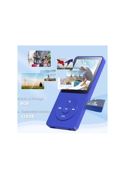 8gb Hafıza Kartlı Bluetoothlu Mp3 Çalar Ses Kayıt Fm Radio Dahili Hoparlör Ekranlı Müzik Çalar