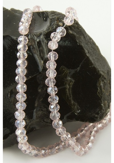 Renkli - 716 - Kristal Dizi Taş 4 Mm - Nazblsmm - Açık Pembe