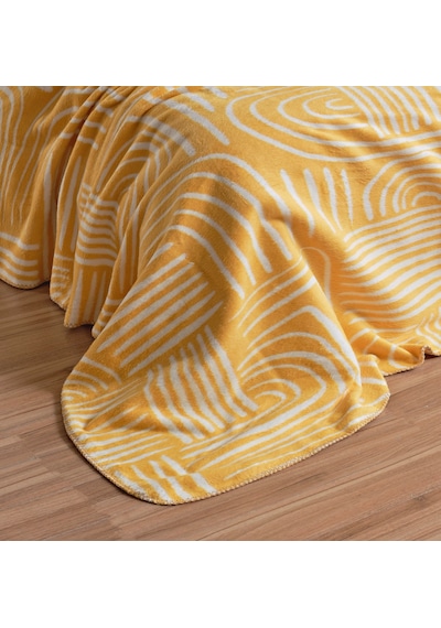 Vicuna Home Pamela Çift Kişilik Battaniye 200x220 Cm Sarı