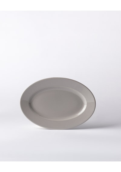 Madame Coco Nuit Kayık Tabak - Gri - 25 Cm 8684427205709