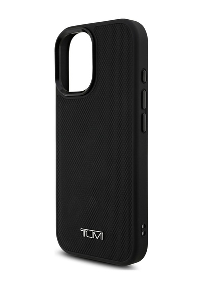 Apple Uyumlu iPhone 17  Kılıf Tumı M-safe Şarj Özellikli Deri Noktalı Dizayn Kapak Siyah Siyah