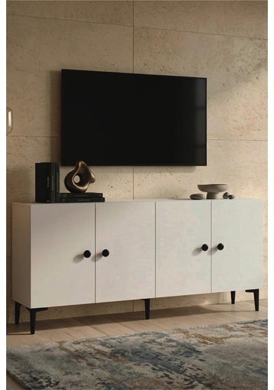 Ka1818b Pella Konsol Ve Tv Sehpası Beyaz 180cm