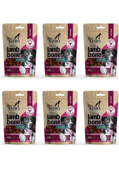 Dog Lamb Bones 6x80gr. Kuzu Etli, Köpek Ödül Maması