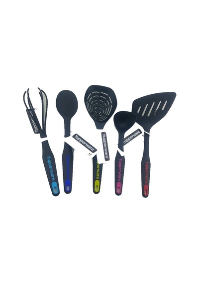 Tupperware Modern Peri Set 5'Li Kaşık Mini Kepçe Spatula Çır Çok Renkli