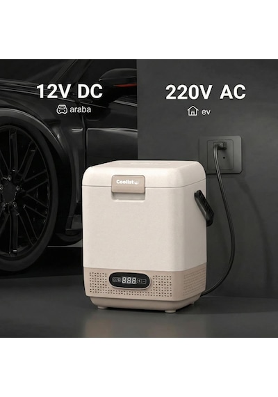 Coolist Clk12c 12/24volt/ 220volt 12 Litre Taşınabilir Kompresörlü Oto Buzdolabı