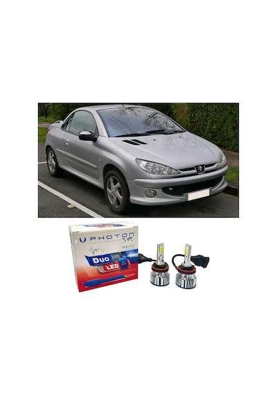 Peugeot 206 Cc Sis Far Ampulü H1 Duo Yeni Seri Beyaz 2000-2007