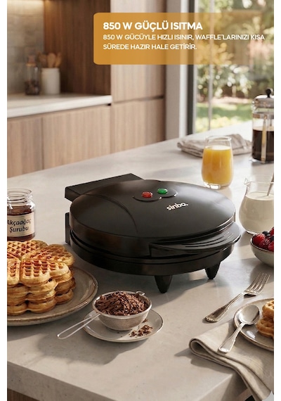 Sinbo SSM-2595 850 W Waffle Makinesi