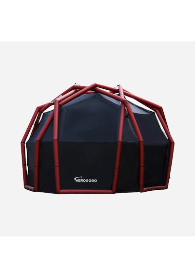 Aerogogo Dahili Pompalı Otomatik Şişirilebilir Kubbe Çadır - Dome Zt04-01 Kırmızı - Siyah
