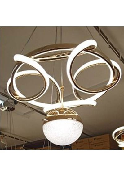 Has Light Ufo Model Led Avize 3 Renkli Altın Renk
