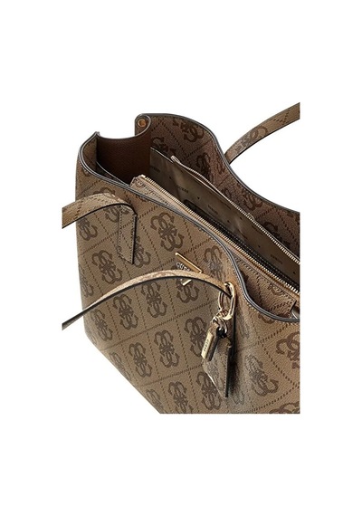 Guess Meridian Ii Kadın Tote Omuz Çanta Hwos6974230 Kahve