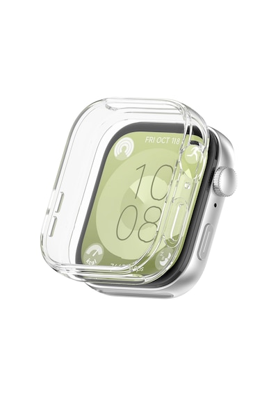 Huawei Watch Fit 3 Uyumlu Kasa Ekran Koruyucu 360 Tam Koruma Kılıf Kapak Şeffaf