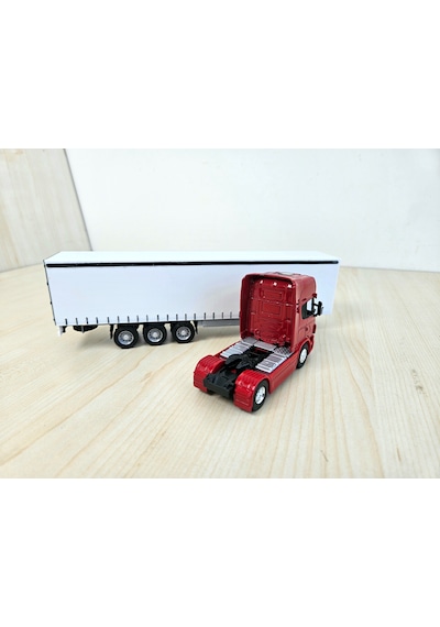 1/64 Ölçek Kırmızı Scanıa R730 Tır Maketi 25 Cm Boy