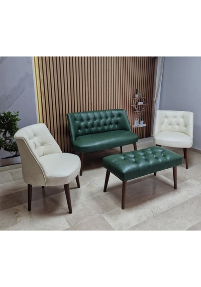 Azra Mobilya Deri Çay Seti Koltuk Takımı+puf Oturma Grubu Cafe Mobilya Ofis-büro Mobilya Balkon Mobilya Yeşil-krem Azra Mobilya Deri Çay Seti Koltuk Takımı+puf Oturma Grubu Cafe Mobilya Ofis-büro Mobilya Balkon Mobilya Yeşil-krem