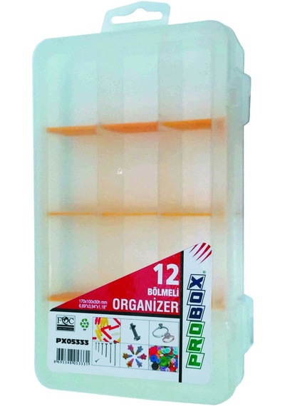 12 Bölmeli Organizer Kutu