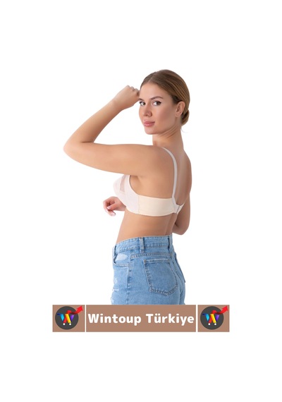 Wintoup İz İç Göstermez Meme Dikleştirici Şekillendirici Esnek Konforlu Estetik Şık Göğüs Toparlayıcı Sütyen Ten
