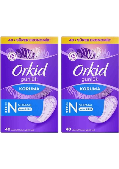 Günlük Ped Normal Ekonomik Paket 40'lı X2