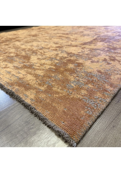 Hoom Rugs Arkaik Plz 11 Kızıl Hardal Etnik Renkli Vintage Makine Halısı Kızıl Kiremit