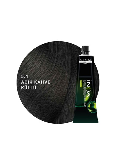 L Oréal Professionnel Inoa Saç Boyası 60gr - 5.1 Açık Kahve Küllü