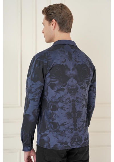 Efor G 1578 Slim Fit Lacivert Klasik Gömlek Lacivert