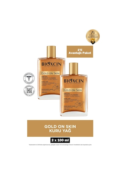 Bioxcin Gold On Skin Kuru Yağ 100 Ml 2 Adet