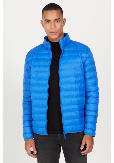 AC&Co / Altınyıldız Classics Erkek Saks Standart Fit Normal Kesim Dik Yaka Mont Saks