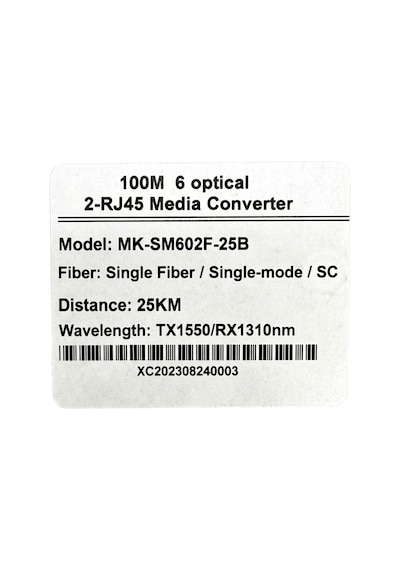 Fiber Optik+rj45 Medya Dönüştürücü 100m,6kanal Fibr,2 Rj45,25kmv