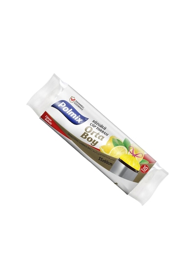 Orta Boy Büzgülü Çöp Torbası 55x60 Cm Limon Kokulu 10'lu