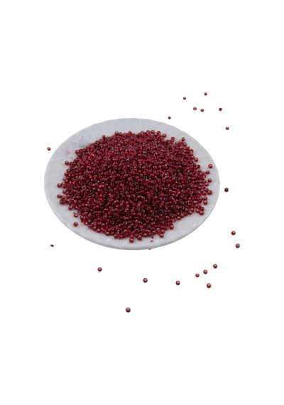 08 Kum Janjan Kırmızı Boncuk 3 Mm 70 Gr