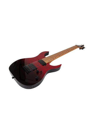 Spira S-457 Trd 7 Telli Elektro Gitar Kırmızı Siyah